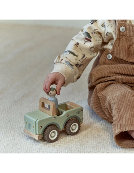 Voiture de safari avec figurine - Little Dutch