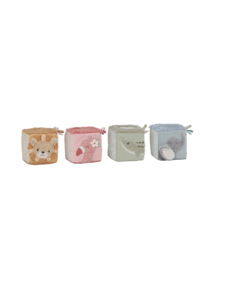Blocs Sensoriels en Tissu – Little Farm – Little Dutch | Jouet d’Éveil Bébé dès la Naissance