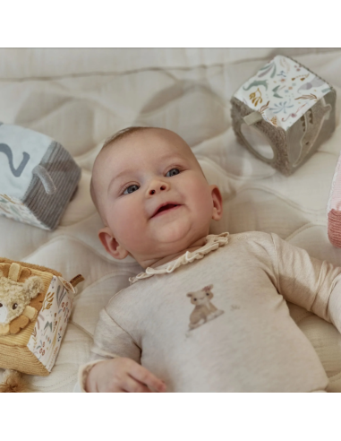 Blocs Sensoriels en Tissu – Little Farm – Little Dutch | Jouet d’Éveil Bébé dès la Naissance