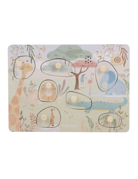 Puzzle sonore safari friends little dutch ld7440