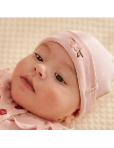 Bonnet blossom rose 3/6 mois - Little dutch 2
