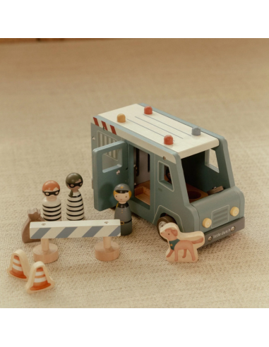 Fourgon de police en bois - Little dutch