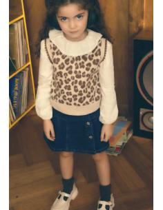 Pull sans manches leopard - Mayoral