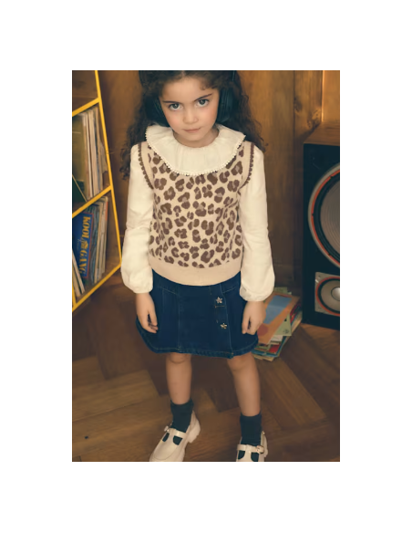 Pull sans manches leopard - Mayoral
