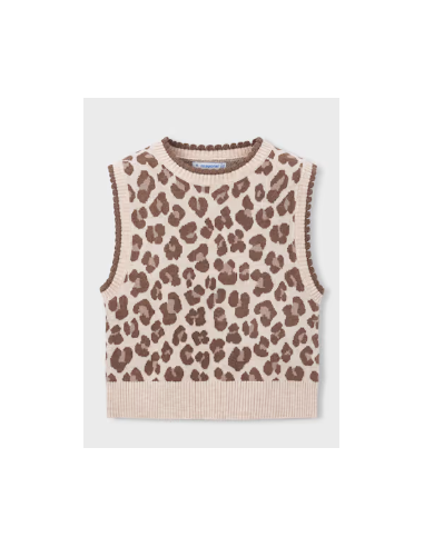 Pull sans manches leopard - Mayoral