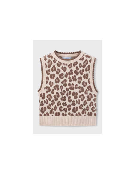 Pull sans manches leopard - Mayoral