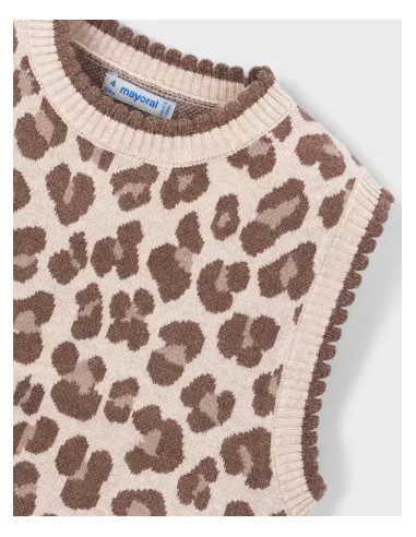 Pull sans manches leopard - Mayoral