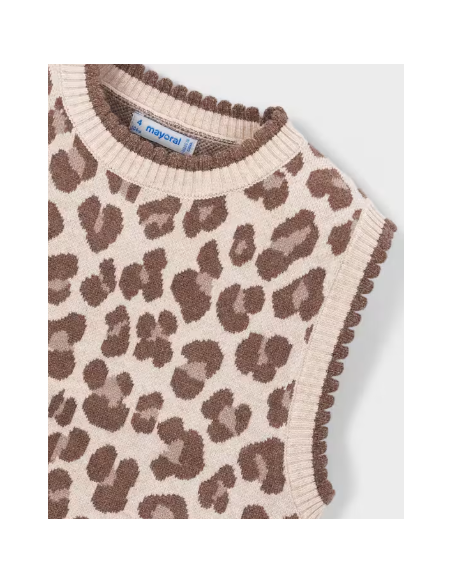Pull sans manches leopard - Mayoral
