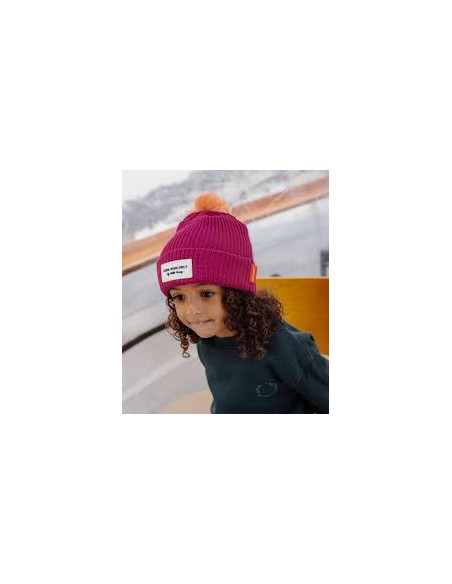 Bonnet Color Block Purple Hello Hossy – Bonnet Enfant