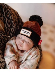 Bonnet Color Block Blacky Hello Hossy – Coton Bio & Polaire