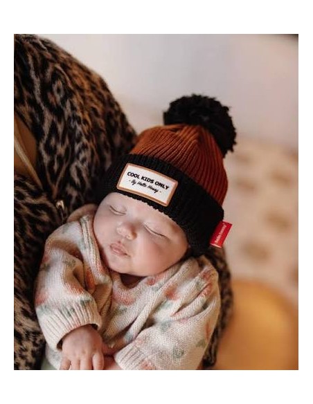 Bonnet Color Block Blacky Hello Hossy – Coton Bio & Polaire