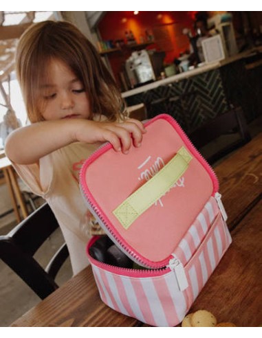 Sac Repas Isotherme Pink Stripes – Lunch Bag Enfant