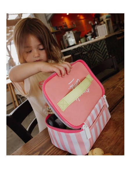 Sac Repas Isotherme Pink Stripes – Lunch Bag Enfant