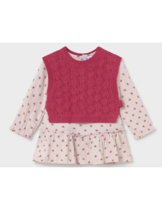Robe avec gilet en tricot - Mayoral