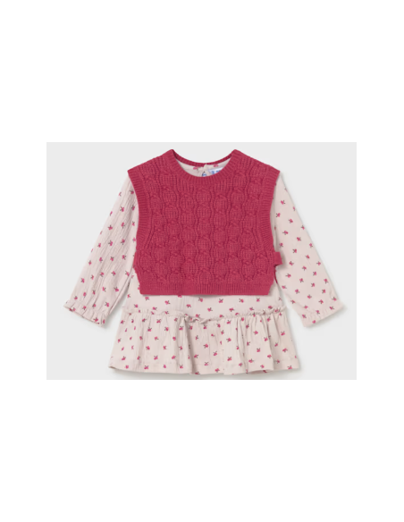 Robe avec gilet en tricot - Mayoral