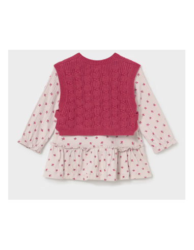 Robe avec gilet en tricot - Mayoral