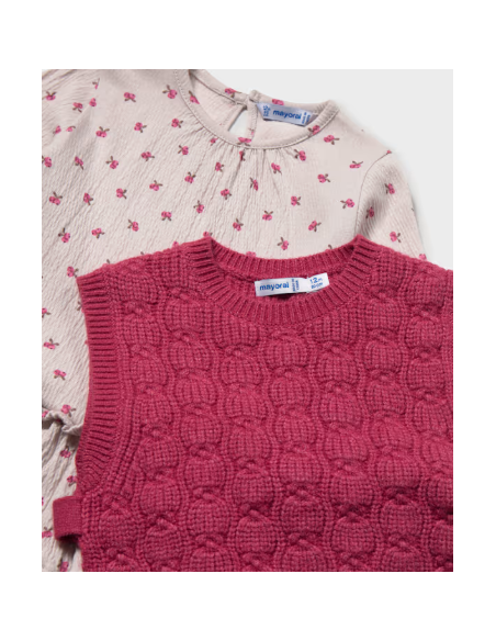 Robe avec gilet en tricot - Mayoral