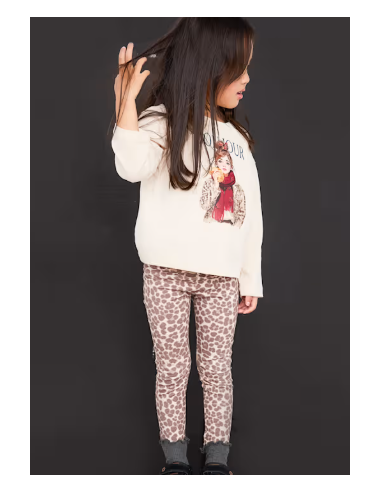 Ensemble legging et t-shirt fille leopard - Mayoral