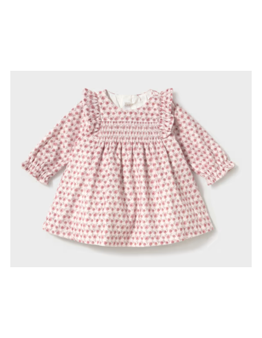 Robe en velours imprimé nouveau-né - Mayoral