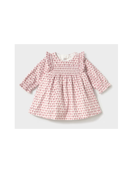 Robe en velours imprimé nouveau-né - Mayoral