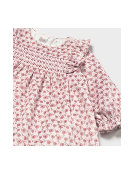 Robe en velours imprimé nouveau-né - Mayoral