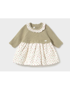 Robe en tricot combiné nouveau-né - Mayoral