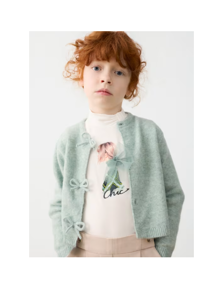 Cardigan maille noeud - Mayoral