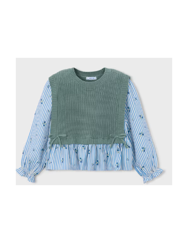 Chemise avec top fille - Mayoral