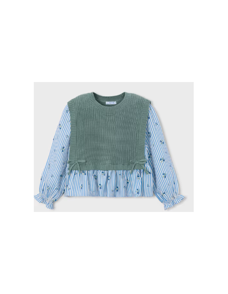 Chemise avec top fille - Mayoral