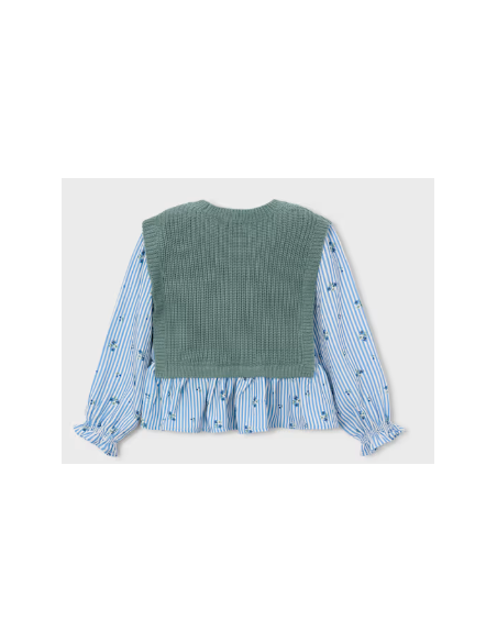Chemise avec top fille - Mayoral