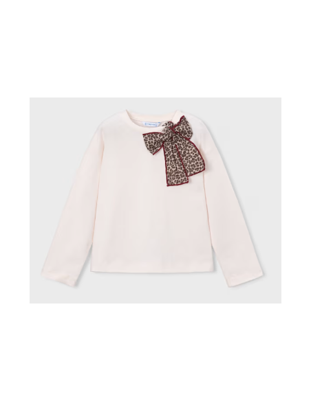 T-shirt m/l noeud leopard - Mayoral