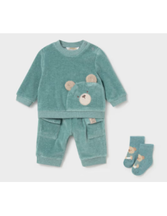 Survêtement ourson avec chaussettes nouveau-né - Mayoral