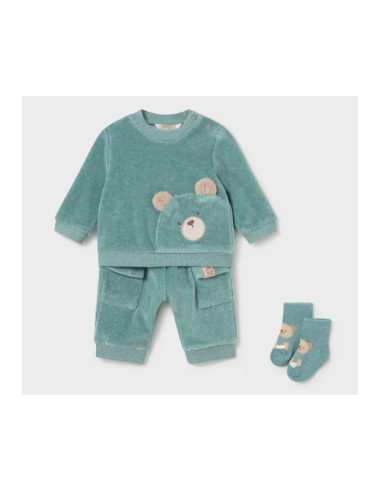 Survêtement ourson avec chaussettes nouveau-né - Mayoral