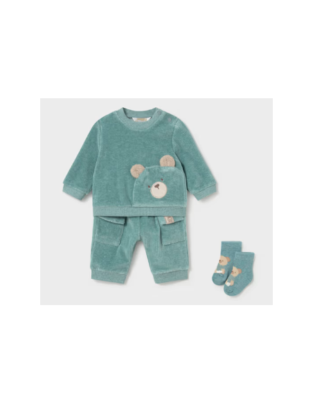 Survêtement ourson avec chaussettes nouveau-né - Mayoral