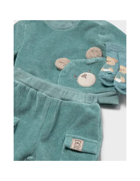 Survêtement ourson avec chaussettes nouveau-né - Mayoral