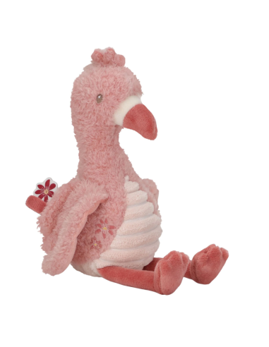 Peluche flamant rose 35 cm little dutch ld8352