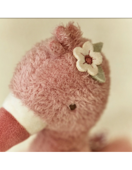 Peluche flamant rose 35cm - Little dutch
