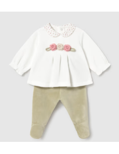 Ensemble guêtre et chemise nouveau-né - Mayoral