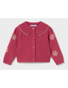 Cardigan tricot fleurs - Mayoral