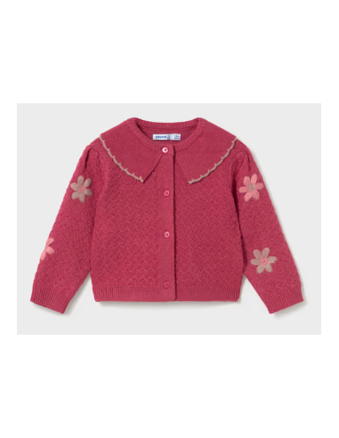 Cardigan tricot fleurs - Mayoral