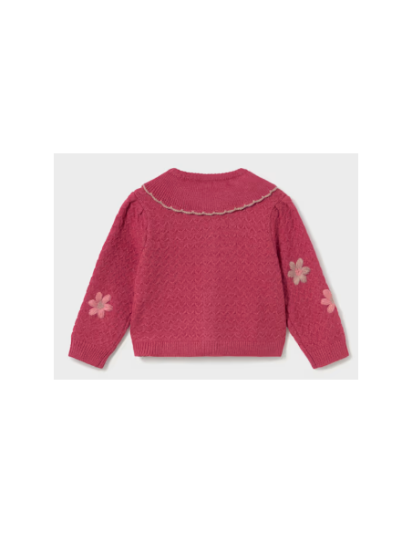 Cardigan tricot fleurs - Mayoral