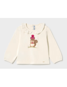 T-shirt col à volants bébé - Mayoral