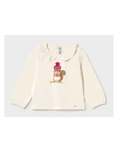 T-shirt col à volants bébé - Mayoral
