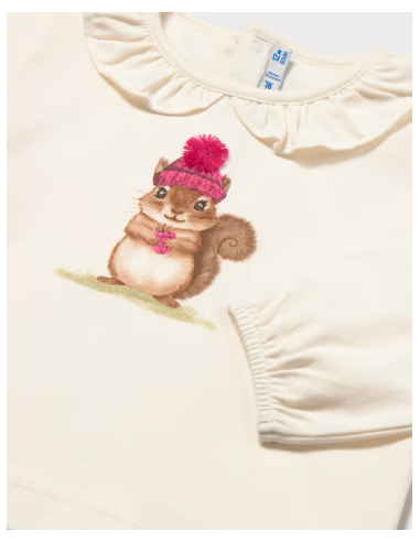 T-shirt col à volants bébé - Mayoral