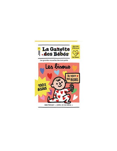 La Gazette des Bébés Les Bisous – Livre en Tissu Bébé