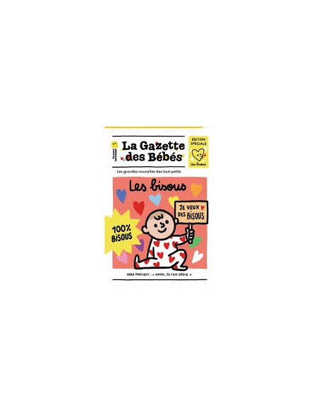 La Gazette des Bébés Les Bisous – Livre en Tissu Bébé