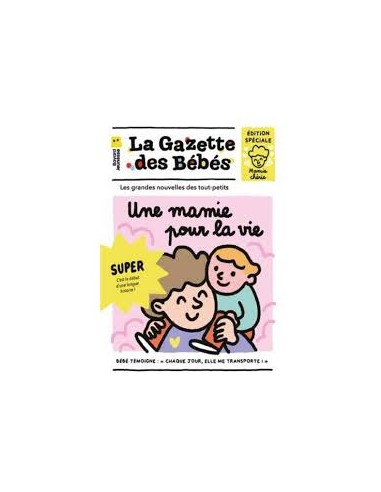 La Gazette des Bébés « Une Mamie pour la Vie », livre en tissus pour bébé