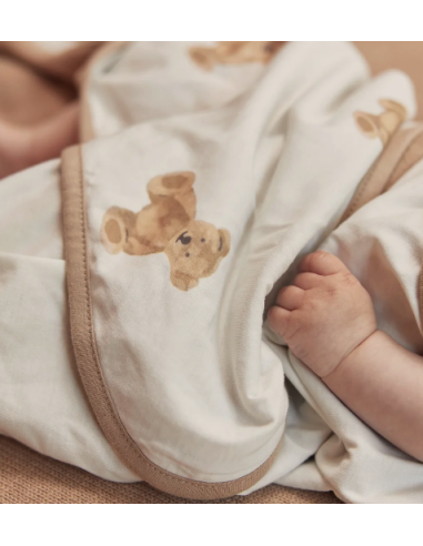 Cape de bain teddy bear 75x75cm - Jollein
