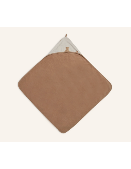 Cape de bain teddy bear 75x75cm  GOTS - Jollein