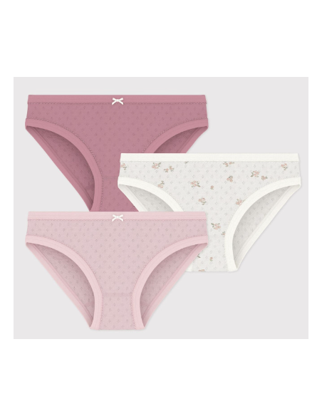Lot de 3 culottes rose - Petit Bateau